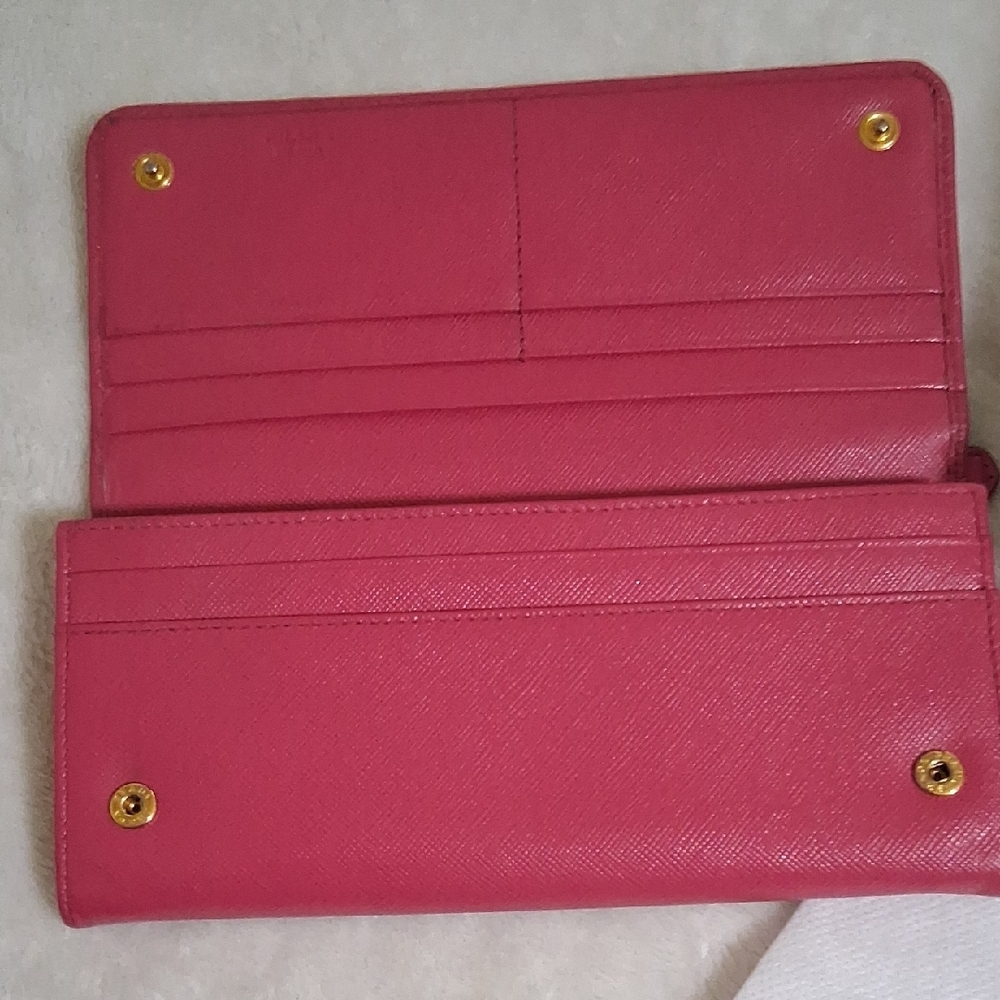 Prada Fuchsia Leather Wallet - Picture 3 of 10
